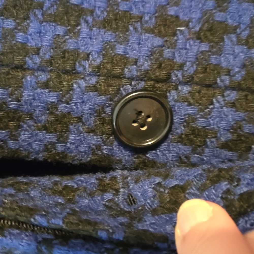 Mixed pattern wool blend jacket - Picture 5 of 8